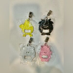 Set of 4 Cute Animals Cast Iron Heavy Tablecloth Weights for Tablecloth_NWT